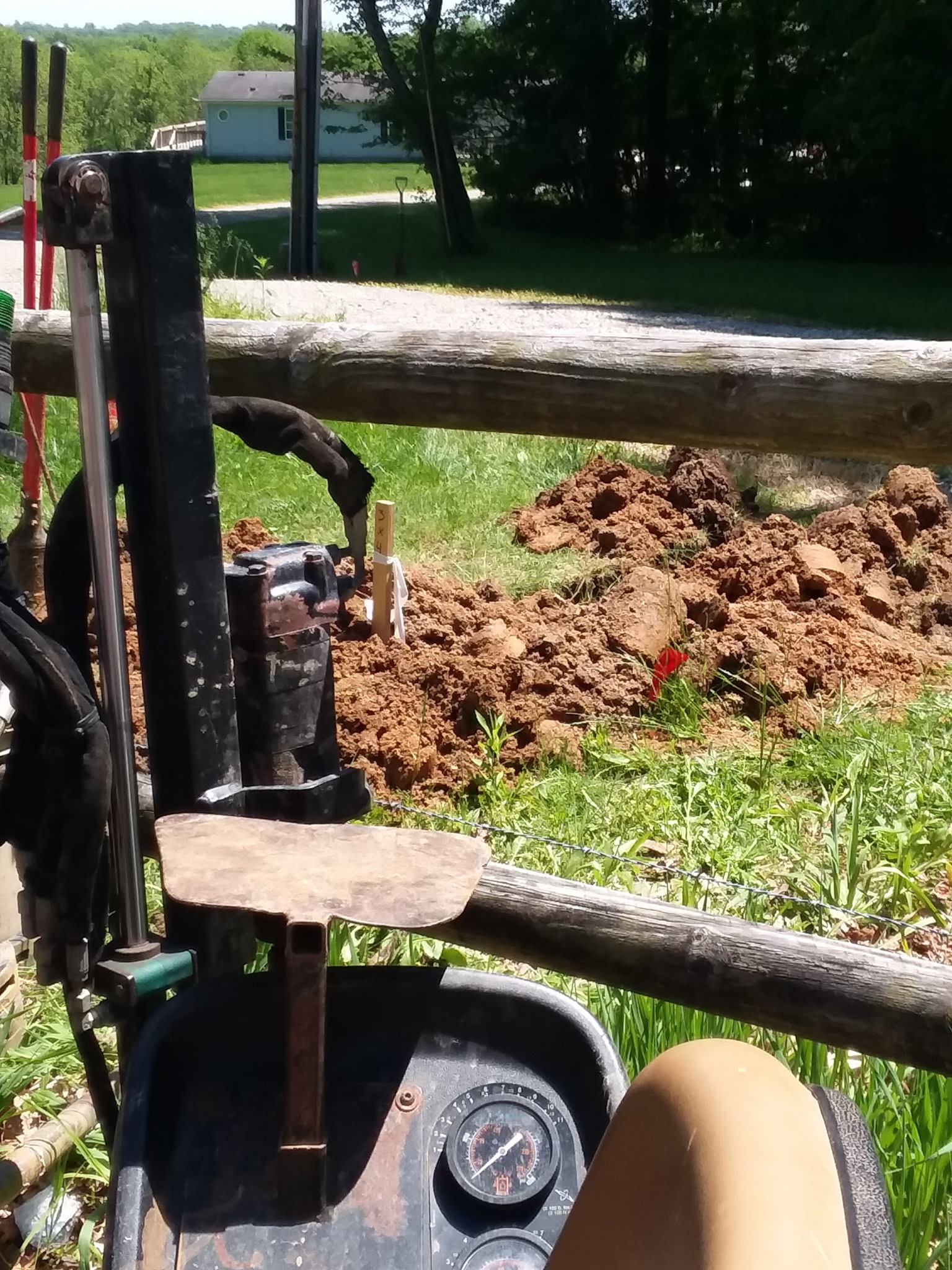 Entry pit excavation